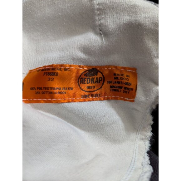 Red Kap Black Cargo Work Shorts 32" Waist Pockets Cotton/Polyester Blend Durable - Picture 3 of 13